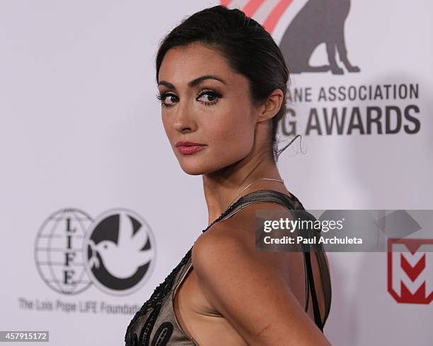 Actress Katie Cleary attends the 4th annual American Humane Association Hero Dog Awards at The Beverly Hilton Hotel on September 27, 2014 in Beverly...