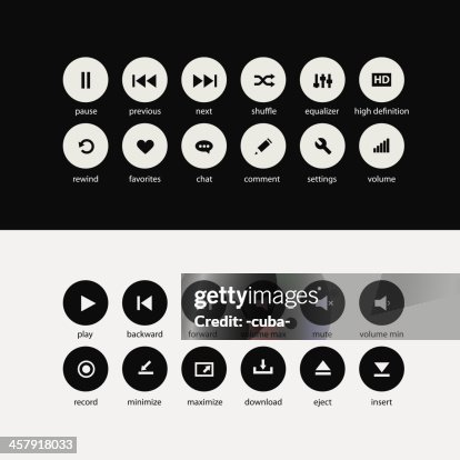Flat media player elements Flat media player elements
