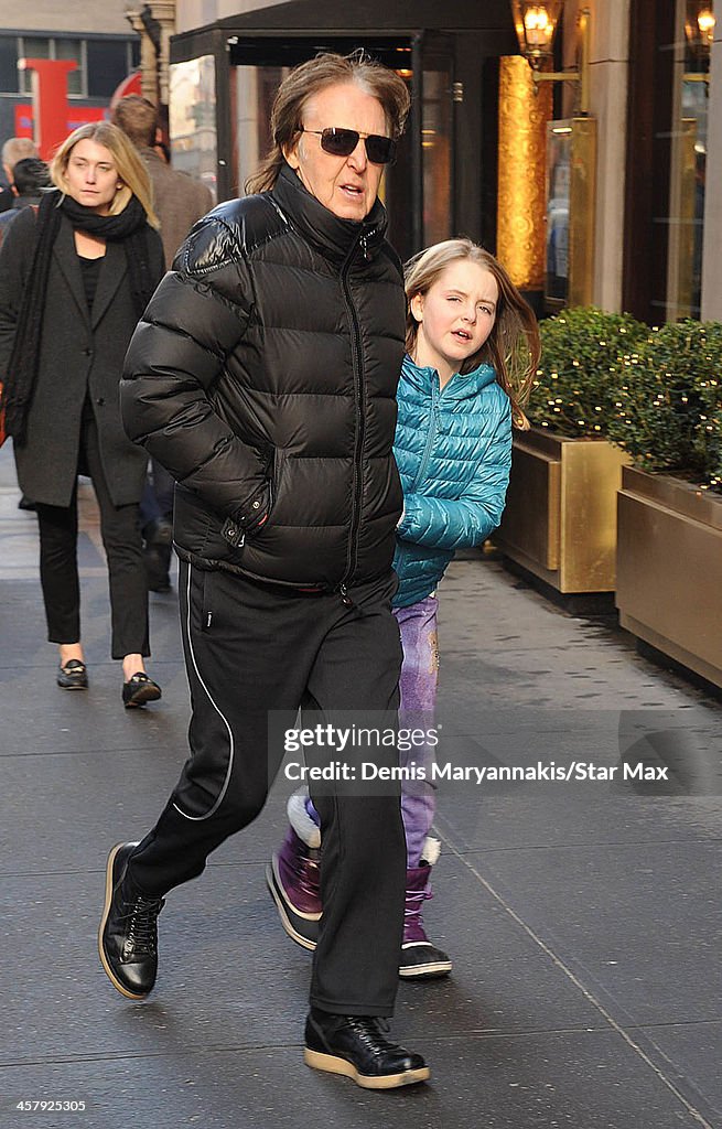 Celebrity Sightings in New York - December 19, 2013