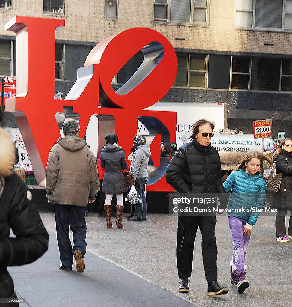Celebrity Sightings in New York - December 19, 2013
