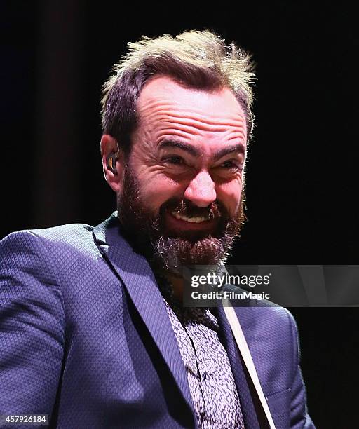 Musician James Mercer of Broken Bells performs onstage during day 3 of the 2014 Life is Beautiful festival on October 26, 2014 in Las Vegas, Nevada.