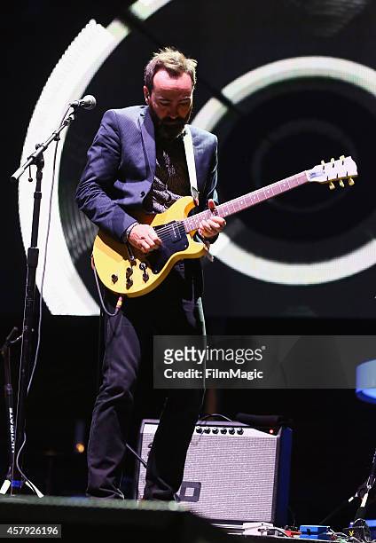 Musician James Mercer of Broken Bells performs onstage during day 3 of the 2014 Life is Beautiful festival on October 26, 2014 in Las Vegas, Nevada.