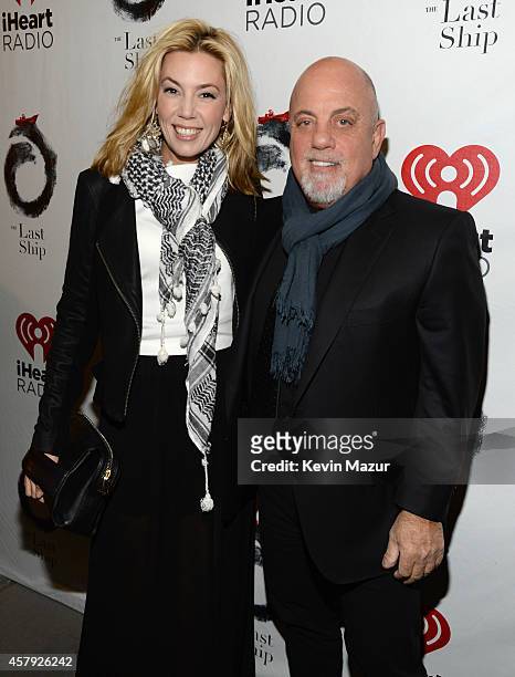 Alexis Roderick and Billy Joel attend "The Last Ship" broadway opening night at Neil Simon Theatre on October 26, 2014 in New York City.