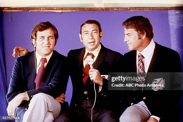 Commentators gallery - 7/25/74 Don Meredith, Howard Cosell, Frank Gifford