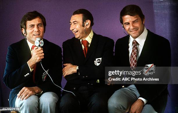 Commentators gallery - 7/25/74 Don Meredith, Howard Cosell, Frank Gifford