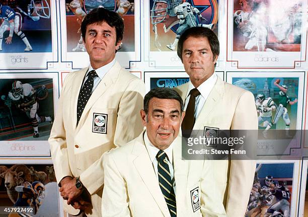 Commentators gallery - 9/16/80 Don Meredith, Howard Cosell, Frank Gifford