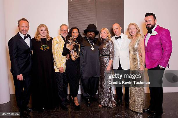 John Benjamin Hickey, Megan Looney, Howard Rachofsky, Shani James, Cee Lo Green, Lisa Runyon, John Runyon, Cindy Rachofsky and Chris Salgardo attend...