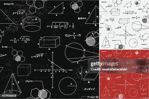 illustrations, cliparts, dessins animés et icônes de géométrie motif sans couture. - mathematical symbol stock