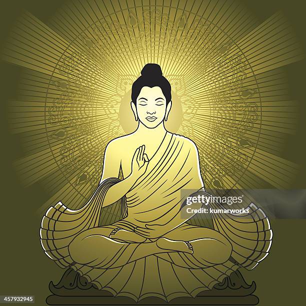 ilustrações de stock, clip art, desenhos animados e ícones de meditar buda - bodhisattva