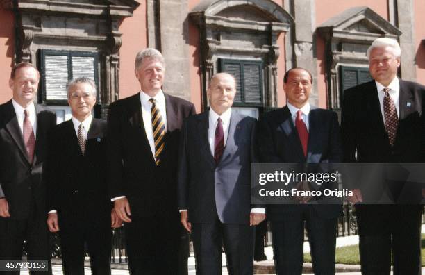 Canadian Prime Minister Jean Chretien, Japanese Prime Minister Tomiichi Murayama, 42nd President of the United States Bill Clinton, French President...