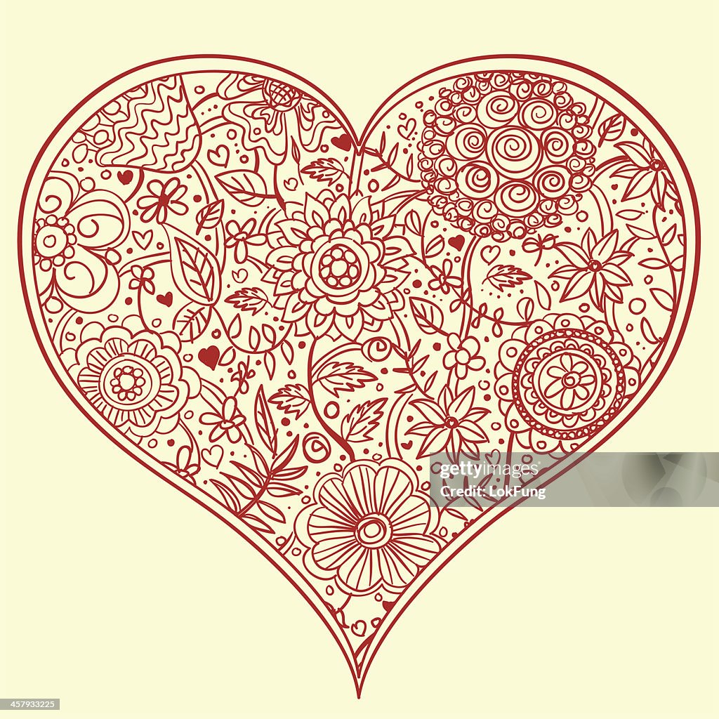 Chest Heart Shape Pattern Heart Shape Pattern