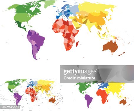 Super Detailed Map Highly Detailed World Map High-Res Vector Graphic - Getty Images