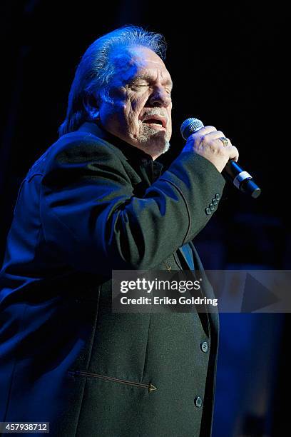 Gene Watson performs during the 2014 Country Music Hall of Fame induction ceremony at Country Music Hall of Fame and Museum on October 26, 2014 in...