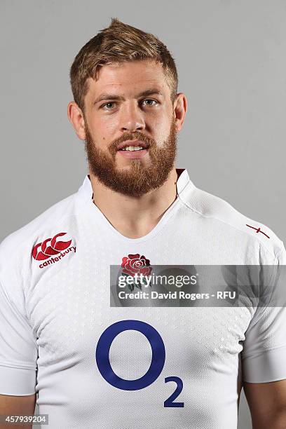 Dave Attwood of England poses for a portrait at the Pennyhill Park Hotel on October 27, 2014 in Bagshot, England.