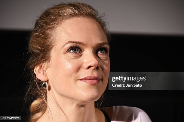 Actress Ane Dahl Torp attends the press conference for "1001 Gram" during the 27th Tokyo International Film Festival at Roppongi Hills on October 27,...