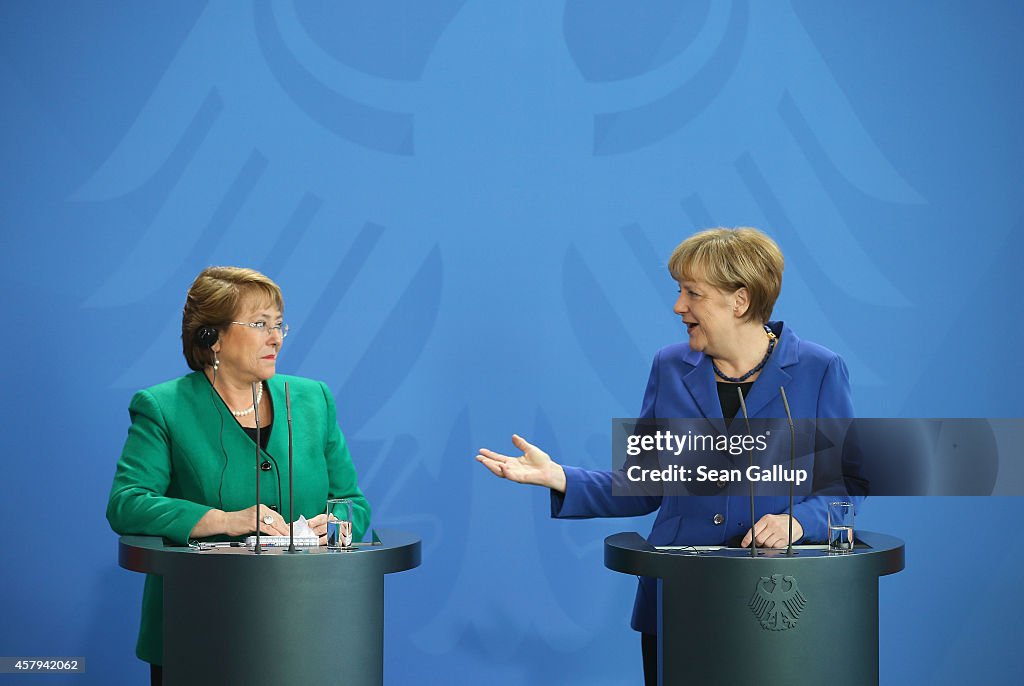 Chilean President Bachelet Visits Berlin