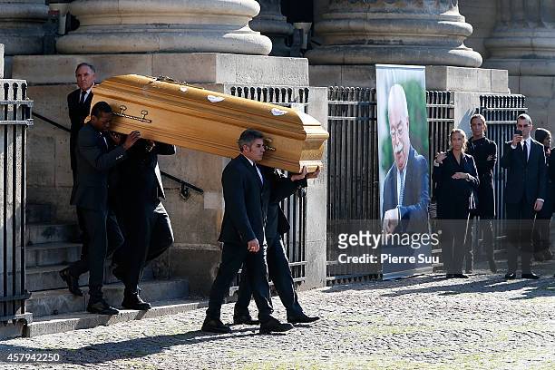 Memorial Service For Christophe De Margerie, Total CEO, at Eglise Saint-Sulpice on October 27, 2014 in Paris, France.