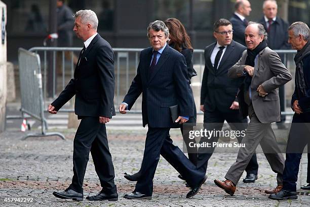 Jean-Louis Borloo attends the Memorial Service for Christophe De Margerie, Total CEO, at Eglise Saint-Sulpice on October 27, 2014 in Paris, France.