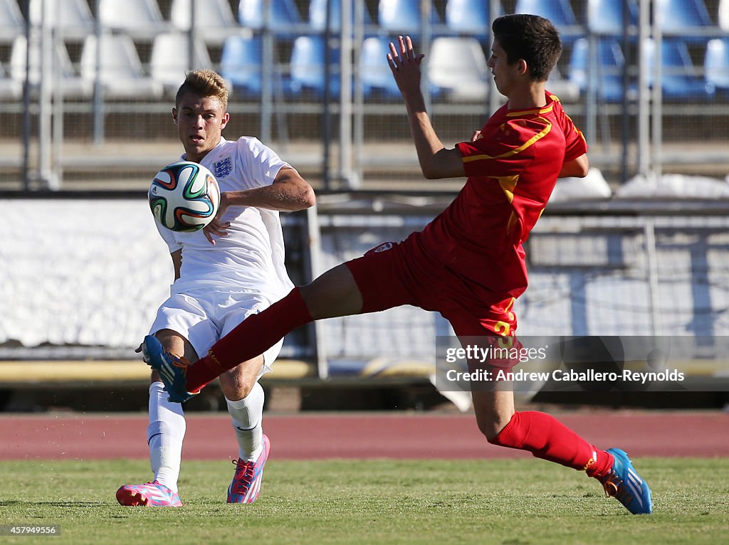 England v Macedonia: UEFA U17 Qualifier