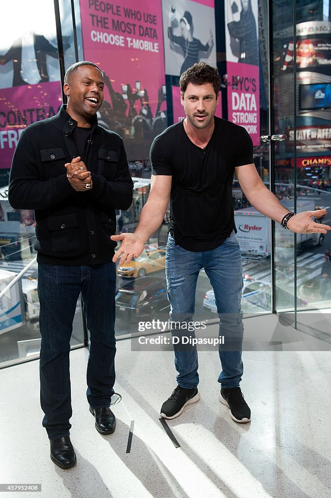 Maksim Chmerkovskiy Visits "Extra"