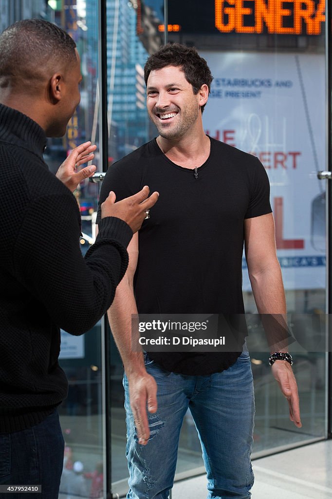 Maksim Chmerkovskiy Visits "Extra"