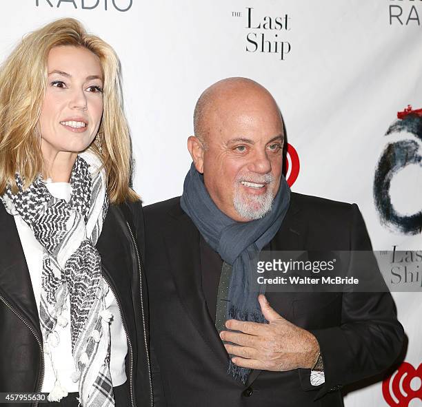 Alexia Roderick and Billy Joel attends the Broadway Opening Night performance of 'The Last Ship' at the Neil Simon Theatre on October 26, 2014 in New...