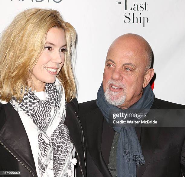 Alexia Roderick and Billy Joel attends the Broadway Opening Night performance of 'The Last Ship' at the Neil Simon Theatre on October 26, 2014 in New...