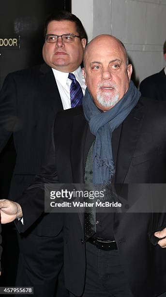 Billy Joel attends the Broadway Opening Night performance of 'The Last Ship' at the Neil Simon Theatre on October 26, 2014 in New York City.