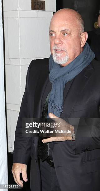 Billy Joel attends the Broadway Opening Night performance of 'The Last Ship' at the Neil Simon Theatre on October 26, 2014 in New York City.