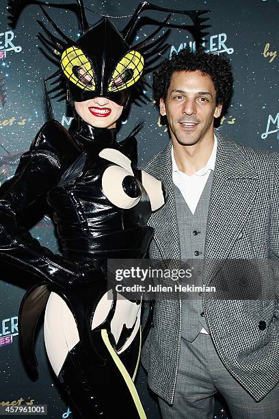 Tomer Sisley attends "Mugler Follies" Paris New Variety Show - Premiere on December 19, 2013 in Paris, France.