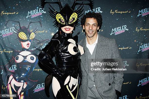 Tomer Sisley attends "Mugler Follies" Paris New Variety Show - Premiere on December 19, 2013 in Paris, France.