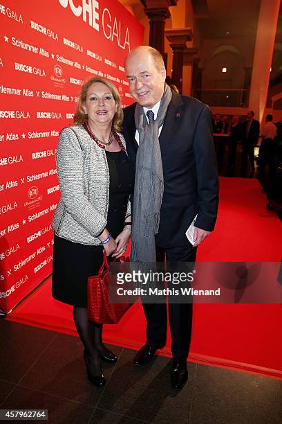 Thomas Althof and Elke Althof attend the Busche Gala at K21 and Breidenbacher Hof on October 27, 2014 in Duesseldorf, Germany.