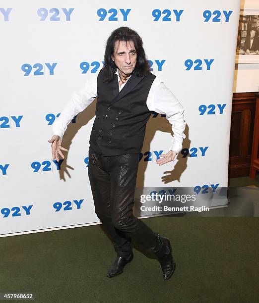 Recording artist Alice Cooper attends "Super Duper Alice Cooper" Screening And Conversation Alice Cooper And Anthony DeCurtis at 92nd Street Y on...