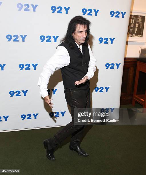 Recording artist Alice Cooper attends "Super Duper Alice Cooper" Screening And Conversation Alice Cooper And Anthony DeCurtis at 92nd Street Y on...