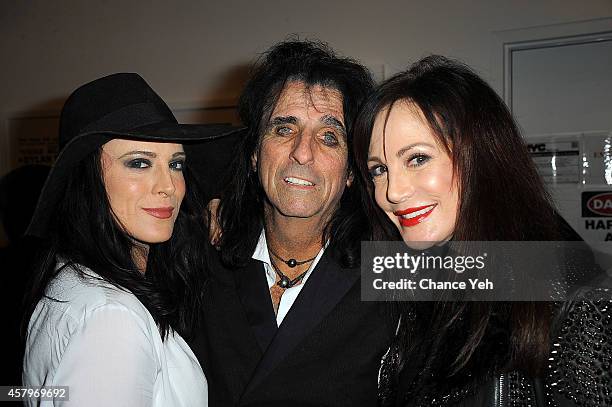 Calico Cooper, Alice Cooper, Sheryl Cooper attend 92Y Presents: "Super Duper Alice Cooper" Screening And Conversation with Alice Cooper And Anthony...