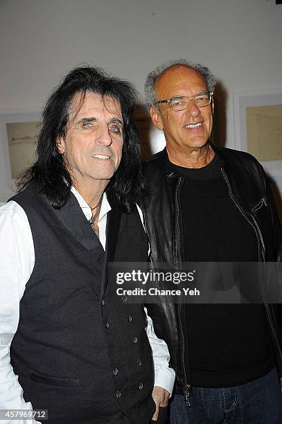 Alice Cooper and Shep Gordon attend 92Y Presents: "Super Duper Alice Cooper" Screening and Conversation with Alice Cooper and Anthony DeCurtis at...