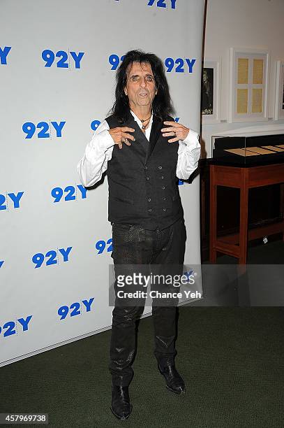 Alice Cooper attends 92Y Presents: "Super Duper Alice Cooper" Screening and Conversation with Alice Cooper and Anthony DeCurtis at 92nd Street Y on...