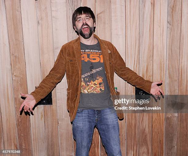 Writer Joe Hill attends the RADiUS TWC and The Cinema Society New York Premiere of "Horns" after party at Jimmy At The James Hotel on October 27,...