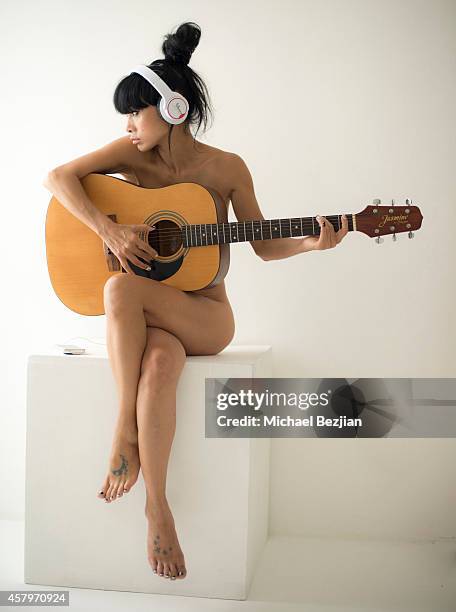 Actress Bai Ling poses for portrait at Bai Ling Visits The Starving Artists Project on October 27, 2014 in Los Angeles, California.