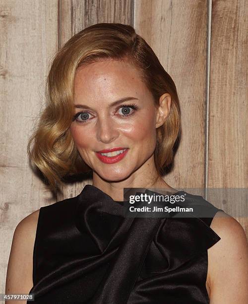 Actress Heather Graham attends the RADiUS TWC and The Cinema Society New York Premiere of "Horns" after party at Jimmy At The James Hotel on October...