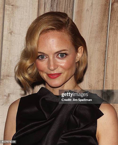 Actress Heather Graham attends the RADiUS TWC and The Cinema Society New York Premiere of "Horns" after party at Jimmy At The James Hotel on October...