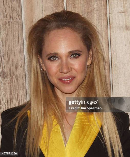 Actress Juno Temple attends the RADiUS TWC and The Cinema Society New York Premiere of "Horns" after party at Jimmy At The James Hotel on October 27,...