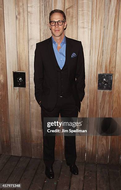 Producer Joey McFarland attends the RADiUS TWC and The Cinema Society New York Premiere of "Horns" after party at Jimmy At The James Hotel on October...