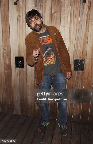 Writer Joe Hill attends the RADiUS TWC and The Cinema Society New York Premiere of "Horns" after party at Jimmy At The James Hotel on October 27,...