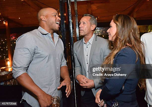 Donald Faison, Angelo Pagan and Leah Remini attend "The Exes" - Season 4, which premieres November 5 at 10:30p ET/PT, at Wirtshaus LA on October 27,...