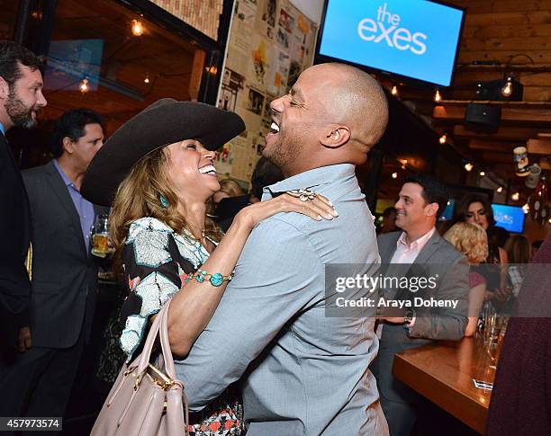 Stacey Dash and Donald Faison attend "The Exes" - Season 4, which premieres November 5 at 10:30p ET/PT, at Wirtshaus LA on October 27, 2014 in Los...