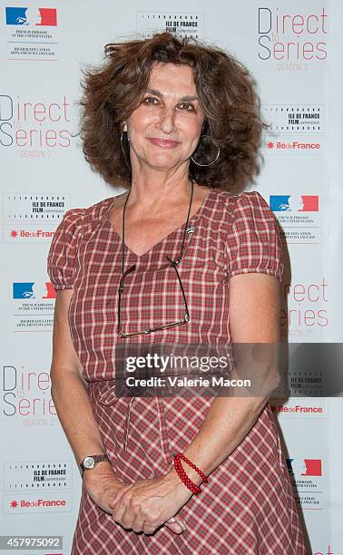 Producer Fabienne Servan-Schreiber attends The Cultural Services Of The Embassy Of France Presents Direct To Series Season 2 Screenings Of...