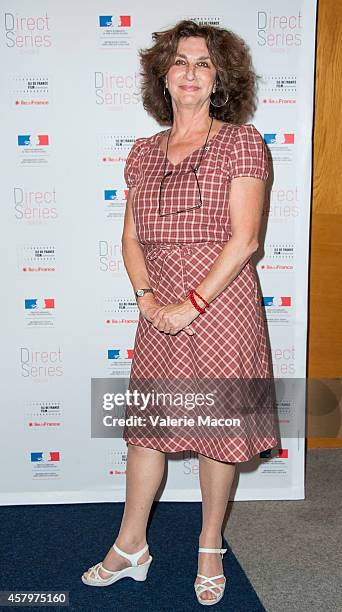Producer Fabienne Servan-Schreiber attends The Cultural Services Of The Embassy Of France Presents Direct To Series Season 2 Screenings Of...