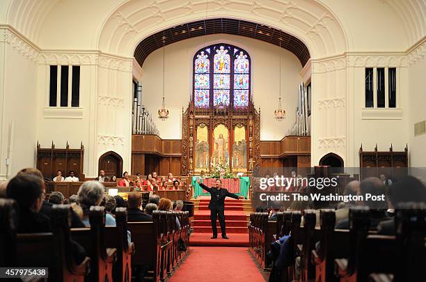 Rev. Frank Schaefer speaks at Foundry United Methodist Church on Sunday January 26, 2014 in Washington, DC. Schaefer was defrocked by the United...