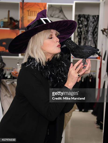 Joanna Lumley attends a photocall to open Marks and Spencer Little Shwop of Horrors at Marks & Spencer Marble Arch on October 28, 2014 in London,...